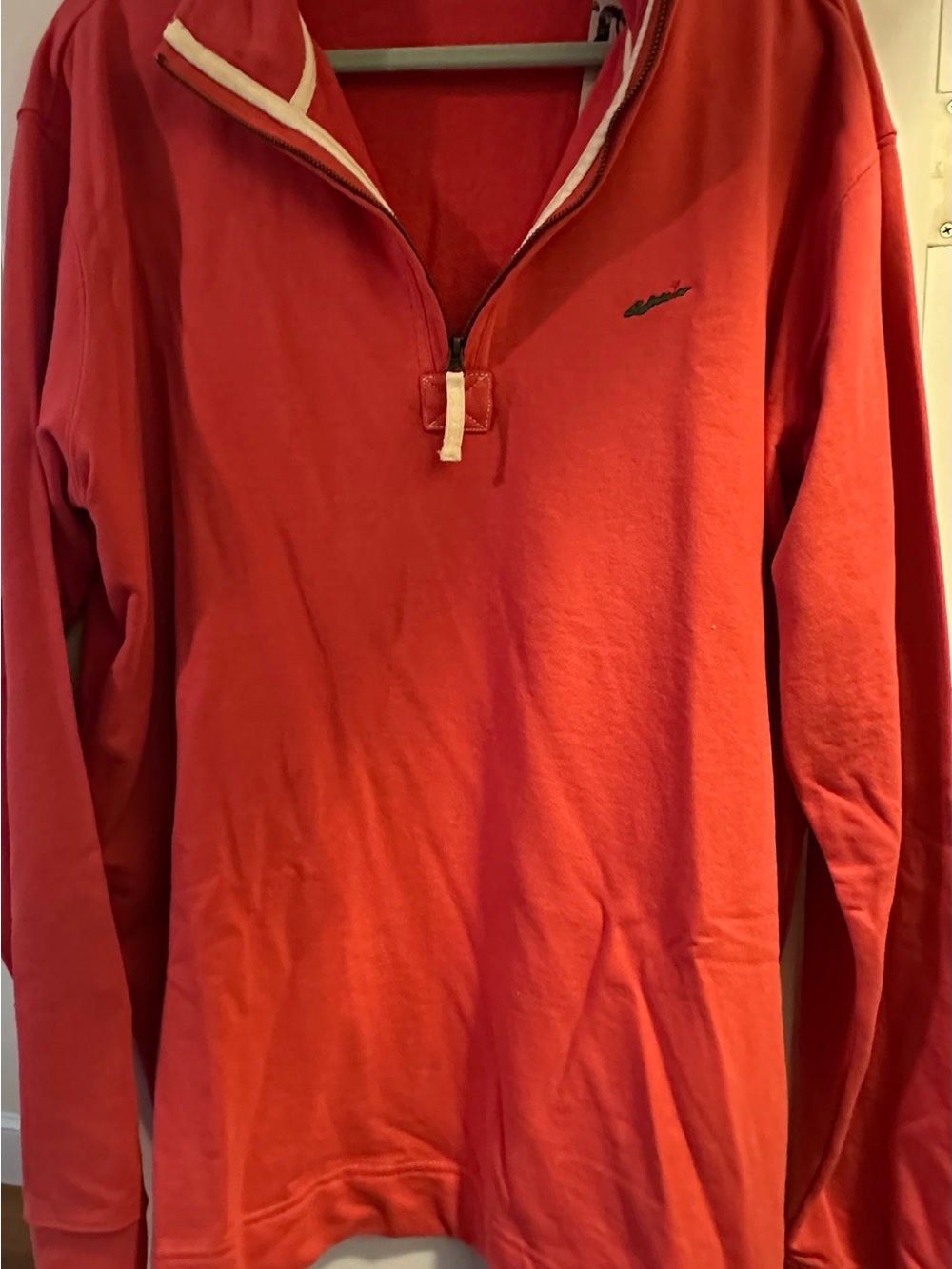 Men's Coral Quarter-Zip Pullover Shirt Fishers Island